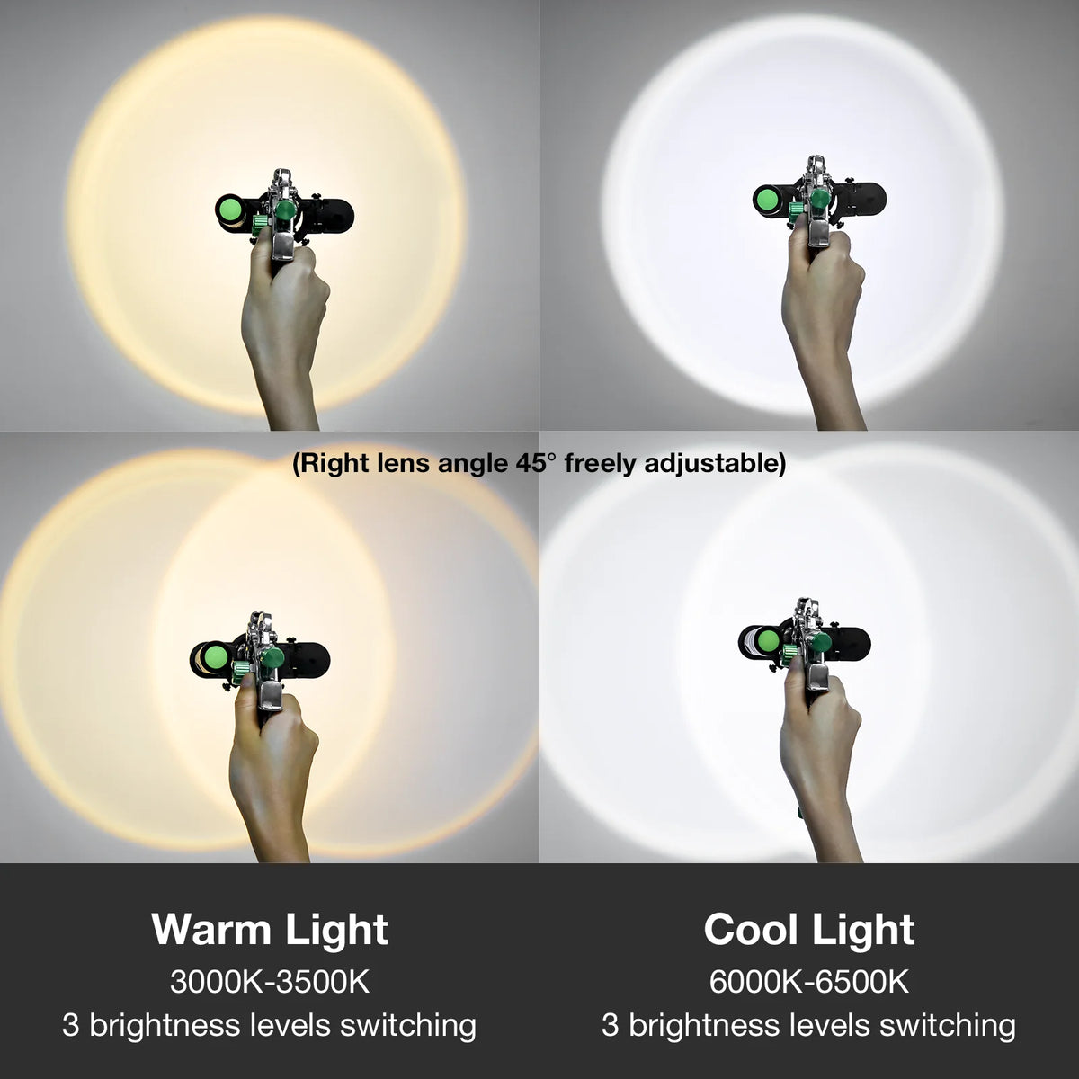 Universal Adjustable Spray Paint Gun LED Fill Light