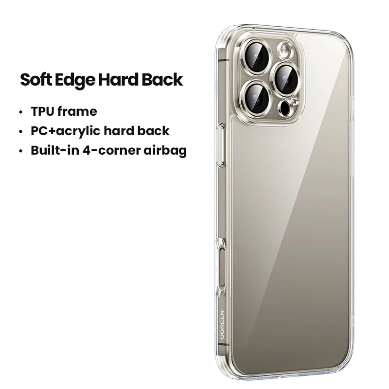 Shockproof Transparent Case for iPhone 16 and 15 Series