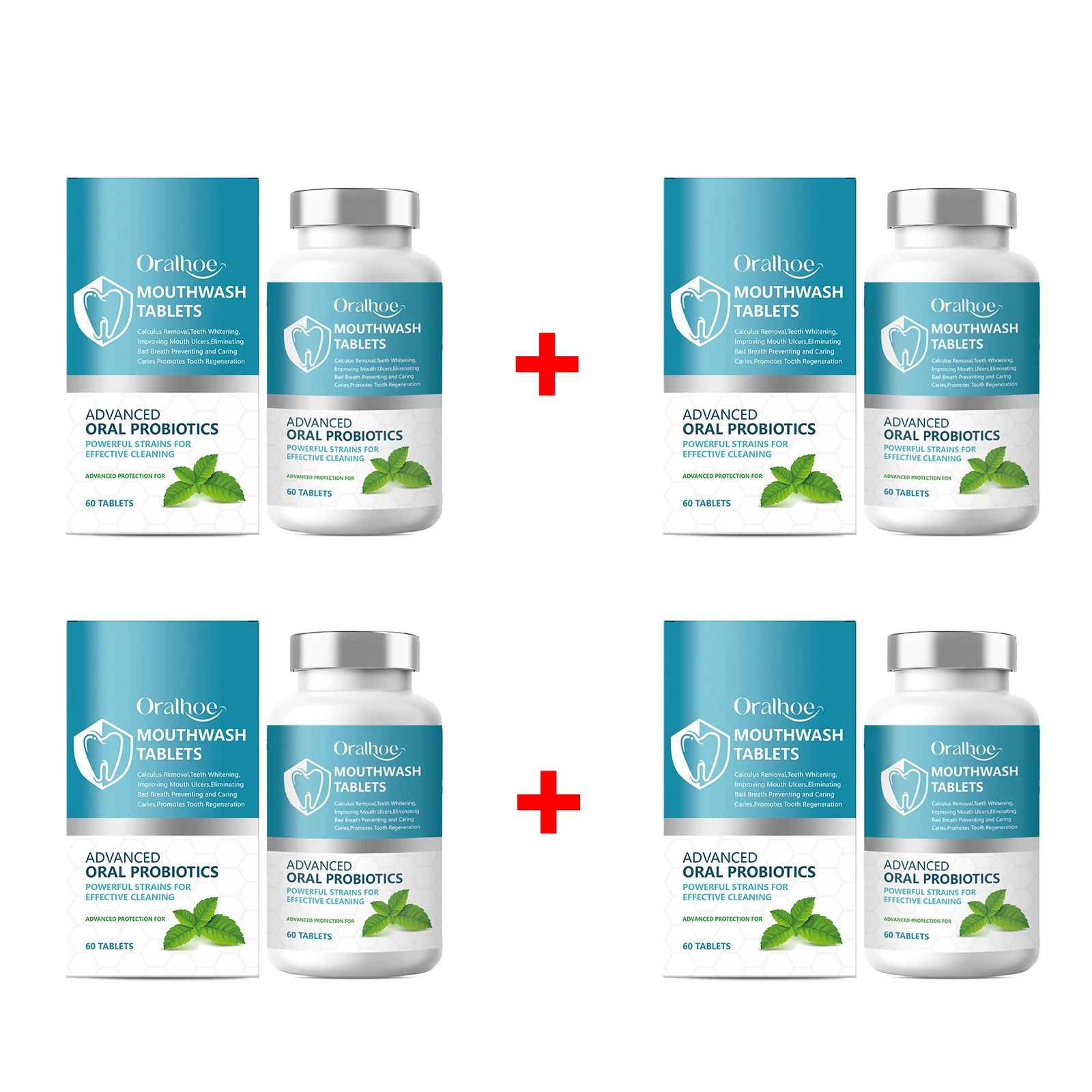 Probiotic Teeth Whitening Mouthwash Tablets for Fresh Breath - 13