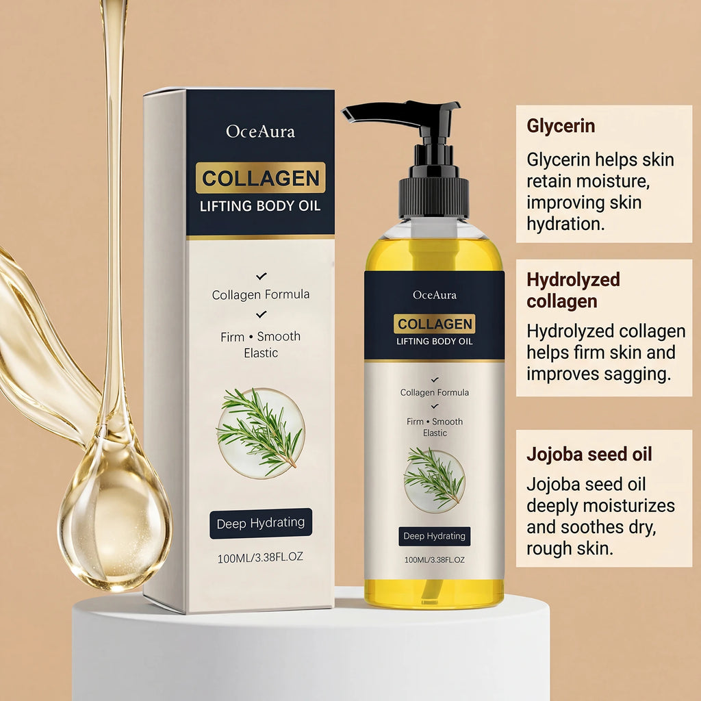 Collagen Lifting Body Oil for Skin Firming and Hydration