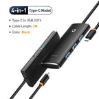 4-in-1 USB-C to USB 3.0 Multi-Port Adapter Hub