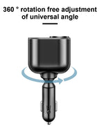 120W 4-in-1 Fast Car Charger with Dual USB and Type-C