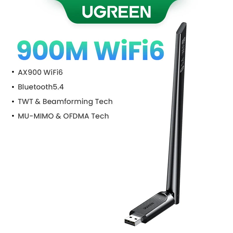 AX900 WiFi 6 and Bluetooth 5.4 USB Dual-Band Wireless Adapter