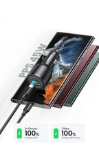 63W Dual-Port Fast Car Charger with PD 3.0 and PPS