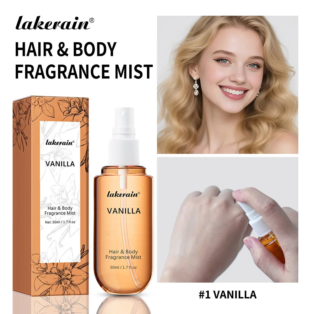 Vanilla and Rose Hair & Body Fragrance Mist
