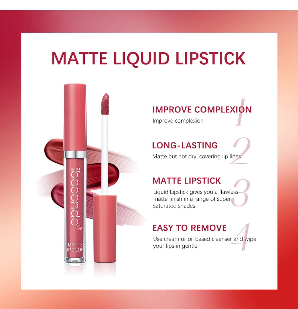 Matte Velvet Liquid Lipstick Waterproof Long-Lasting - 15
