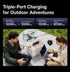 200W 25000mAh Fast Charging Power Bank with Retractable Cables