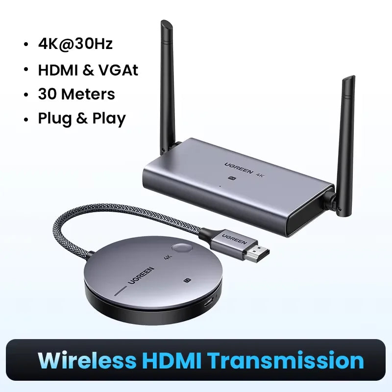 Wireless 4K HDMI Extender Kit for TV and PC