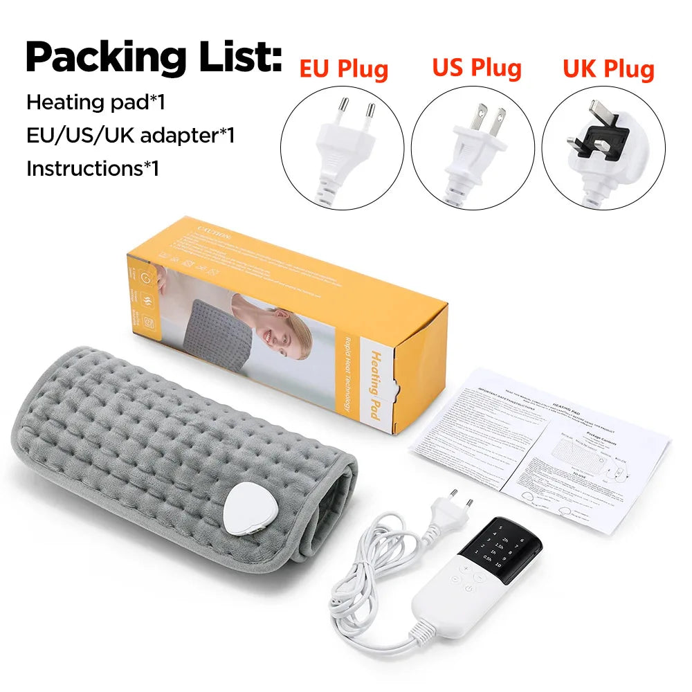 Electric Heating Pad for Back and Muscle Pain Relief
