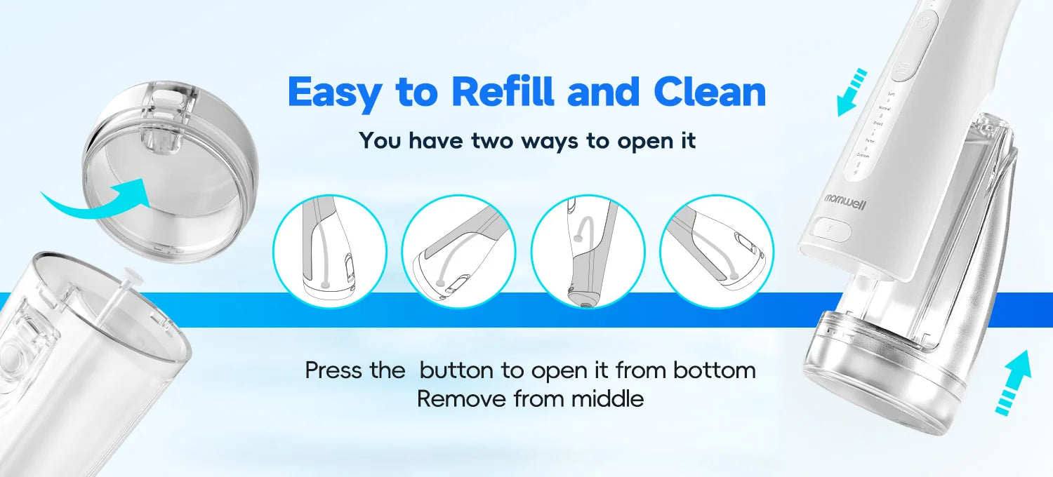 Portable Oral Irrigator and Nasal Rinse Cleaning Kit - 12