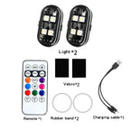 Wireless RGB LED Strobe Warning Light for Vehicles