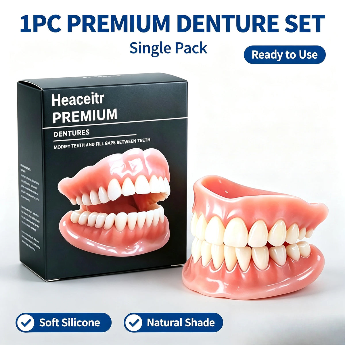 Custom Fit Silicone Comfort Dentures