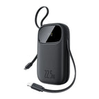 22.5W Fast Charging Power Bank with Built-in Cables