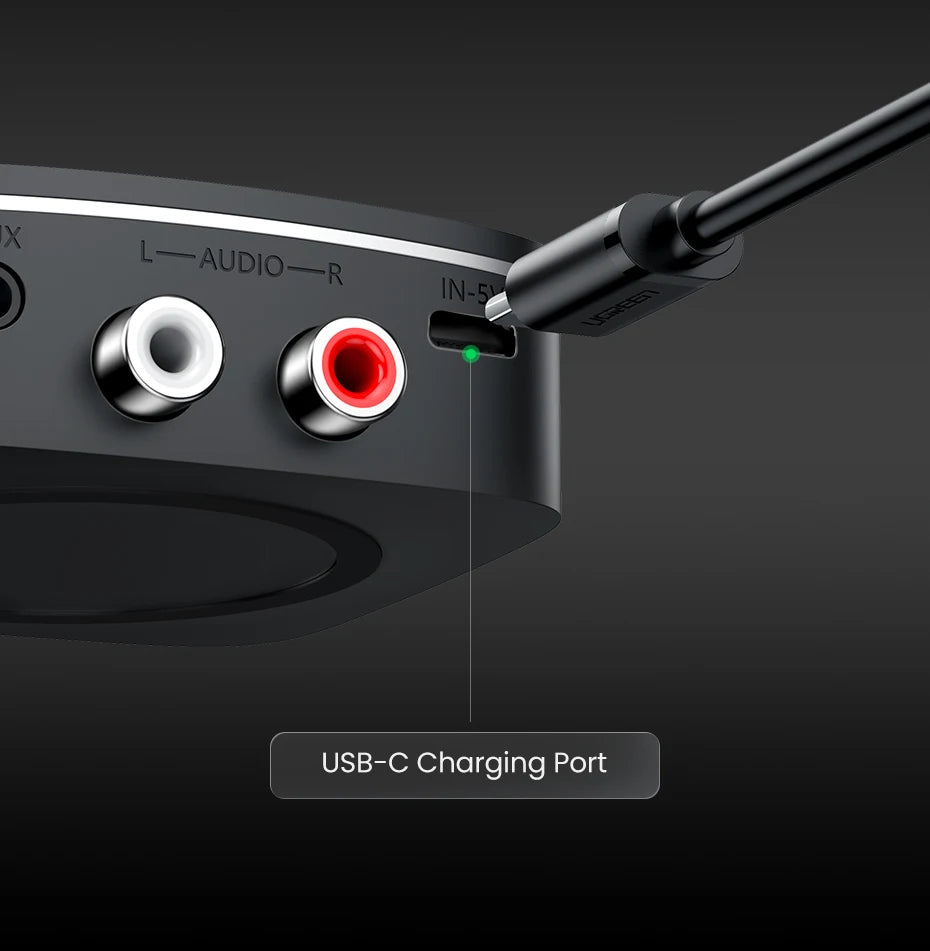 Bluetooth 5.1 RCA & 3.5mm Wireless Audio Receiver with aptX HD