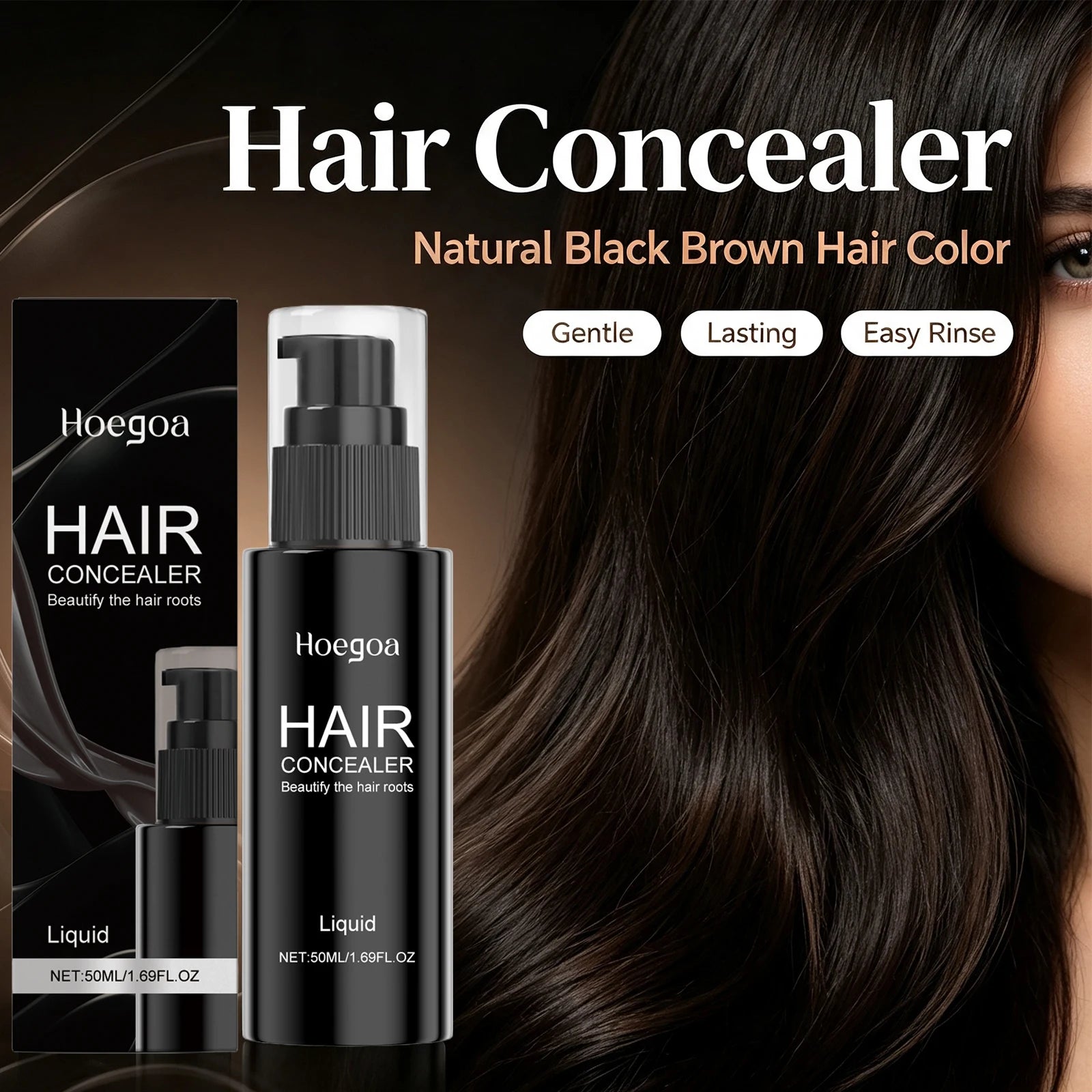 Instant Hairline and Gray Root Concealer for Fuller Hair - 3