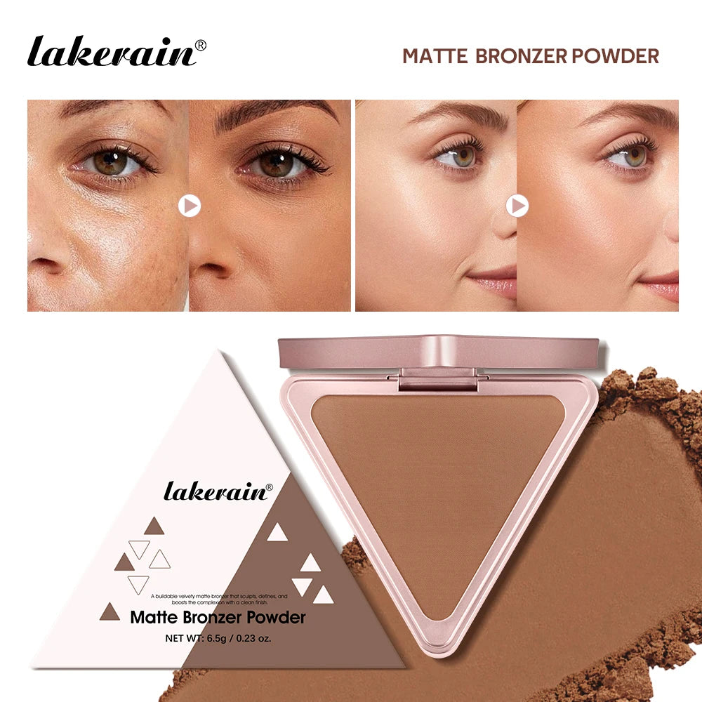 Matte Bronzer Contour Powder for Face Sculpting