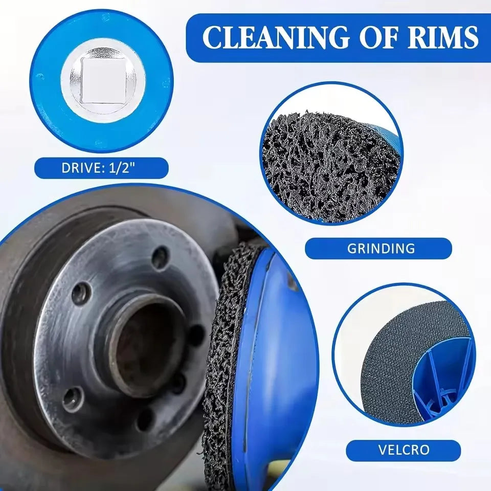 150mm Wheel Hub Grinder and Rust Removal Tool for 1/2 Impact Driver