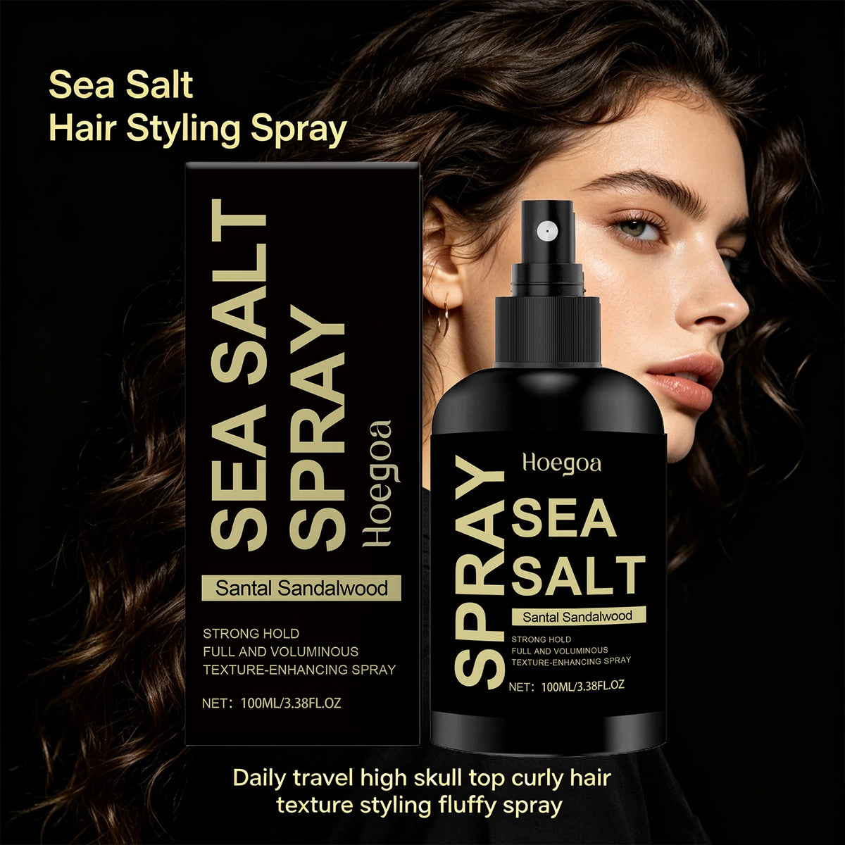 Sea Salt Texturizing Hair Spray for Volumizing and Strong Hold