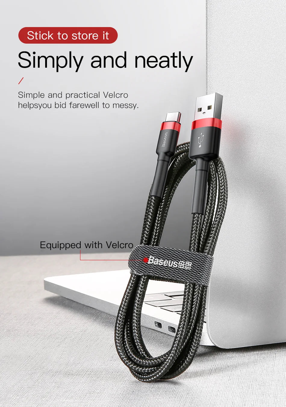 3A Fast Charging USB-A to USB-C Braided Data Cable
