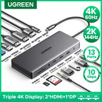 13-in-1 Triple Display USB-C Docking Station with 4K 60Hz Support