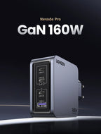 160W GaN Fast Charger with 4 Ports for Laptops and Smartphones