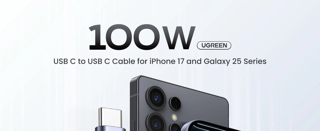 100W USB-C to USB-C Fast Charging Cable for Laptops and Smartphones