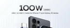 100W USB-C to USB-C Fast Charging Cable for Laptops and Smartphones