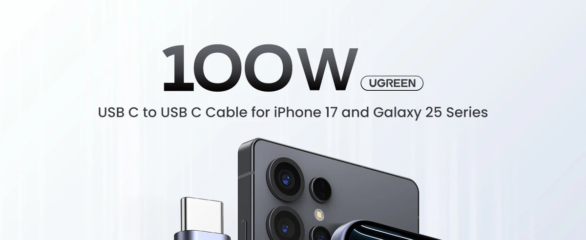 100W USB-C to USB-C Fast Charging Cable for Laptops and Smartphones