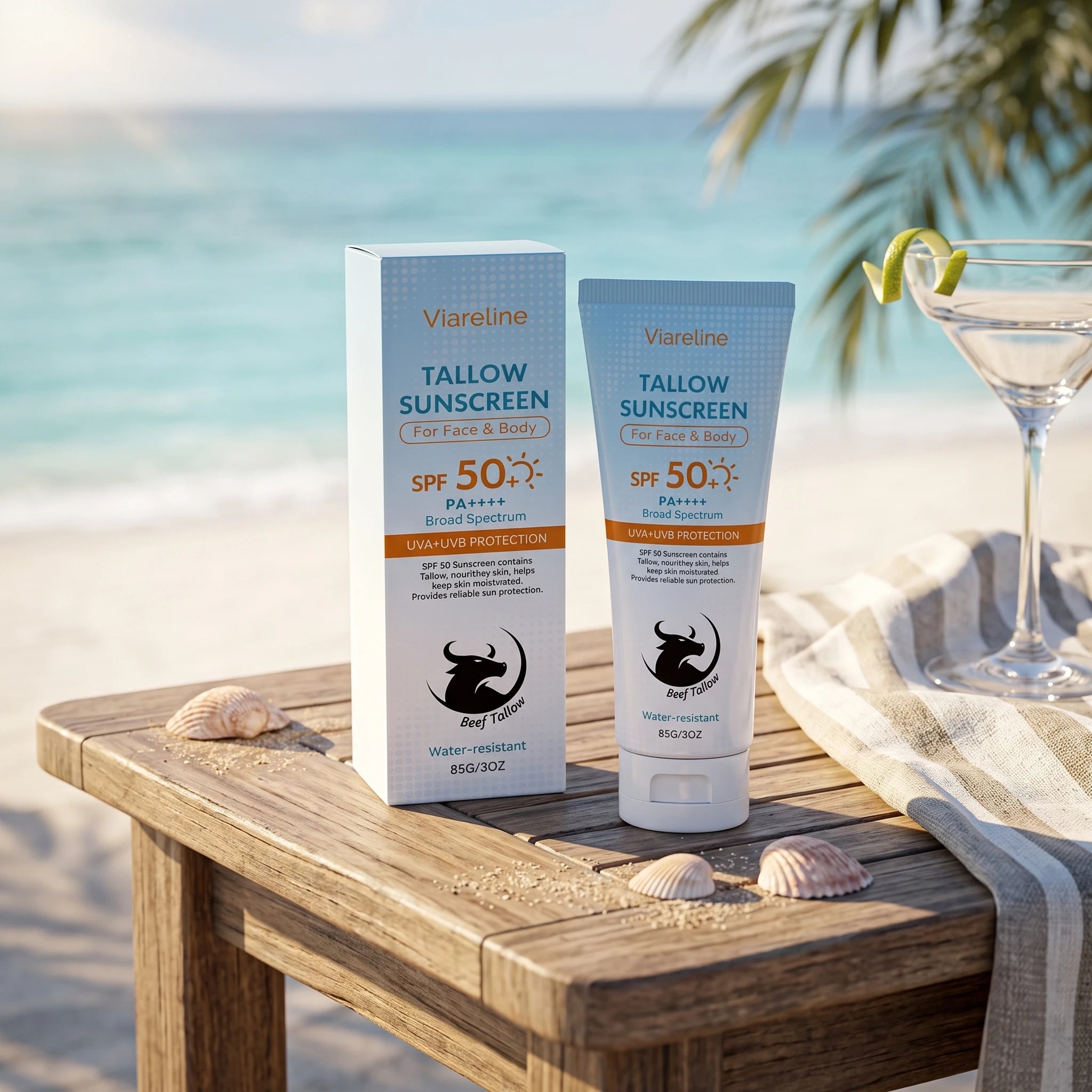 SPF 50 Tallow Hydrating Sunscreen for Face and Body - 2