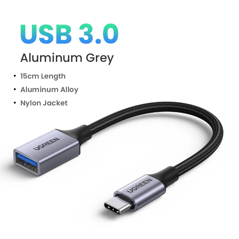USB-C to USB 3.0 OTG Adapter Cable for Smartphones and Tablets - 21