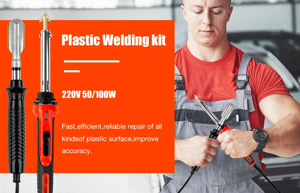 Plastic Repair Welding Iron Tool for Car Bumpers and Leather