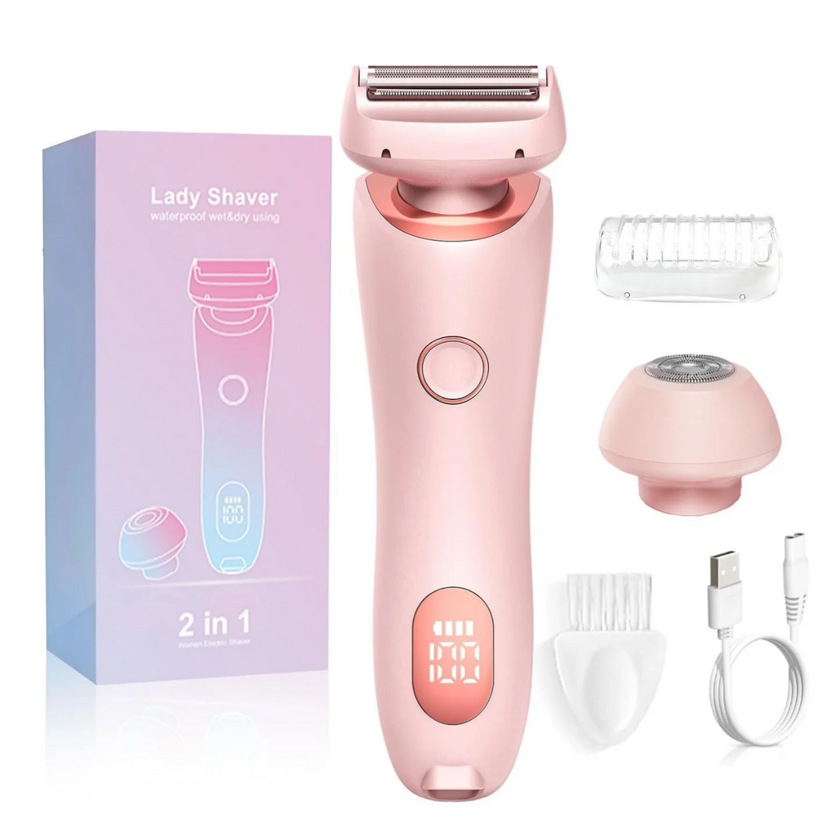 Electric Women's Body and Facial Hair Shaver