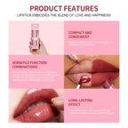 All-in-One Travel Lip Makeup Set with Liner, Lipstick, and Gloss