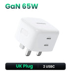100W 4-Port GaN Fast Wall Charger with UK Plug