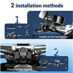 Motorcycle Dual Port USB C and A Fast Charger with Retractable Cable