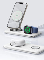2-in-1 Magnetic Wireless Charging Station for iPhone and Earphones