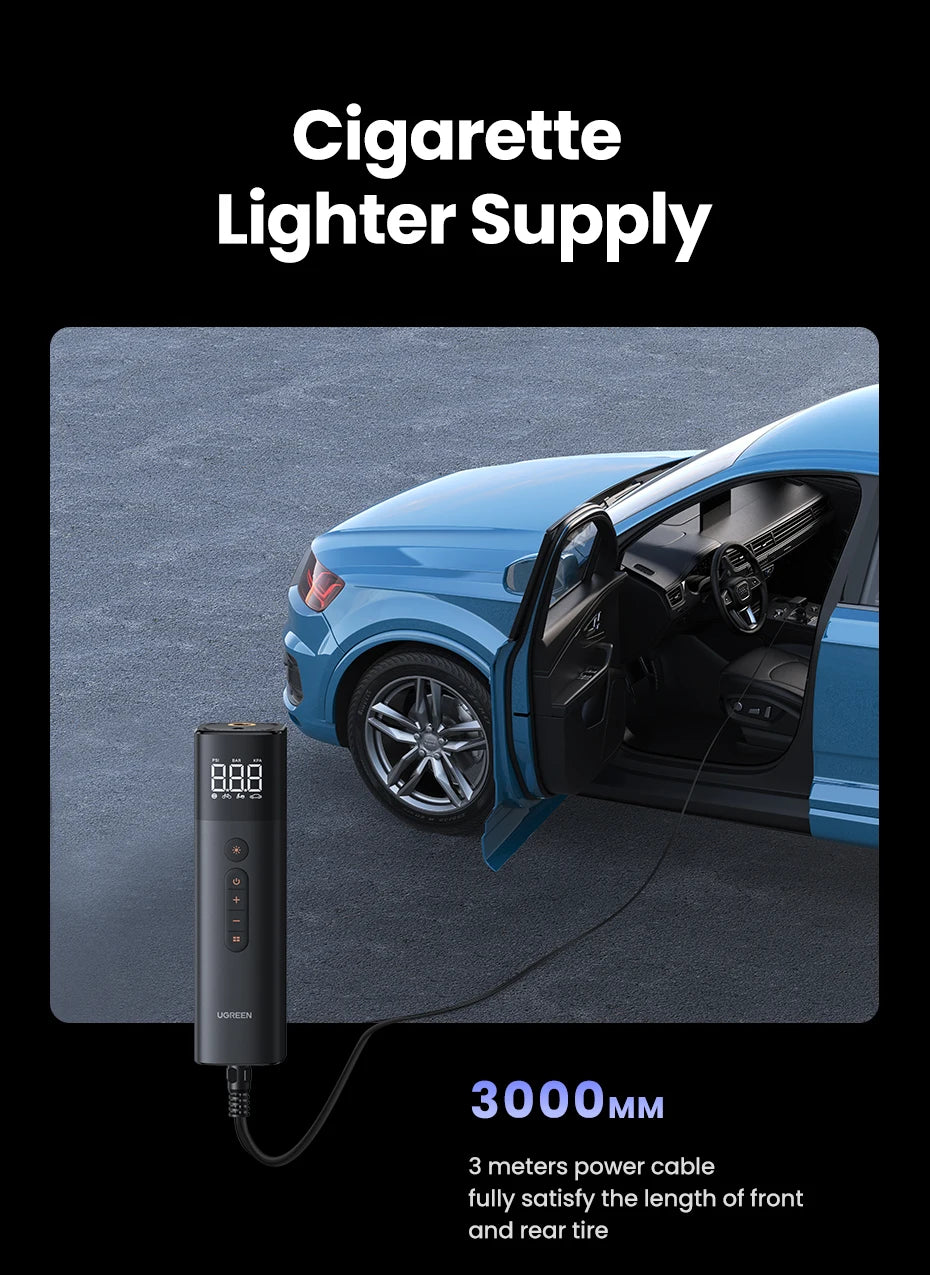 Portable Digital Tire Inflator for Cars and Motorcycles