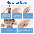 Rechargeable Electric Toothbrush for Kids with 4 Brush Heads