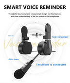 Motorcycle Helmet Wireless Bluetooth 5.3 Headset with Handsfree Mic
