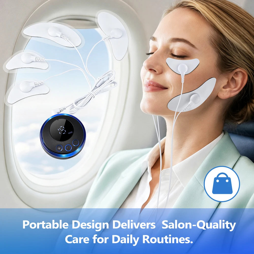 Electric Facial and Eye Massage Beauty Device