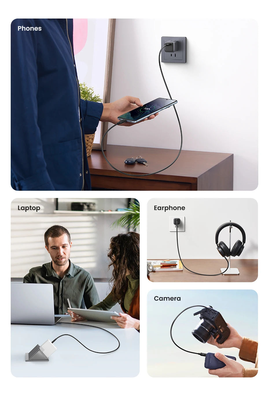 100W USB-C to USB-C Fast Charging and Data Sync Cable
