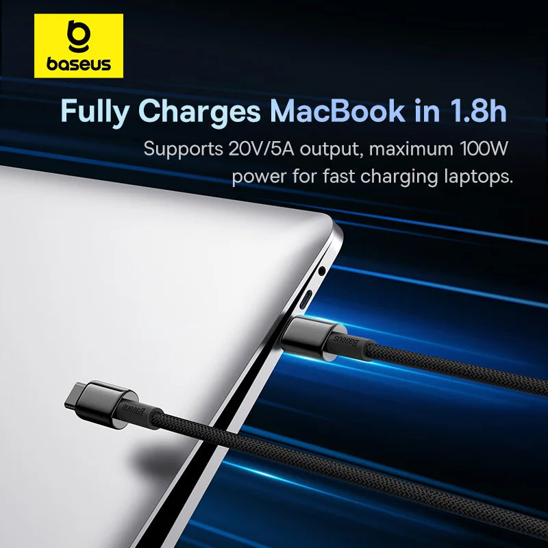 100W USB-C to USB-C Fast Charging Cable
