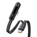 100W USB-C Fast Charging Cable with 90-Degree Elbow Connector