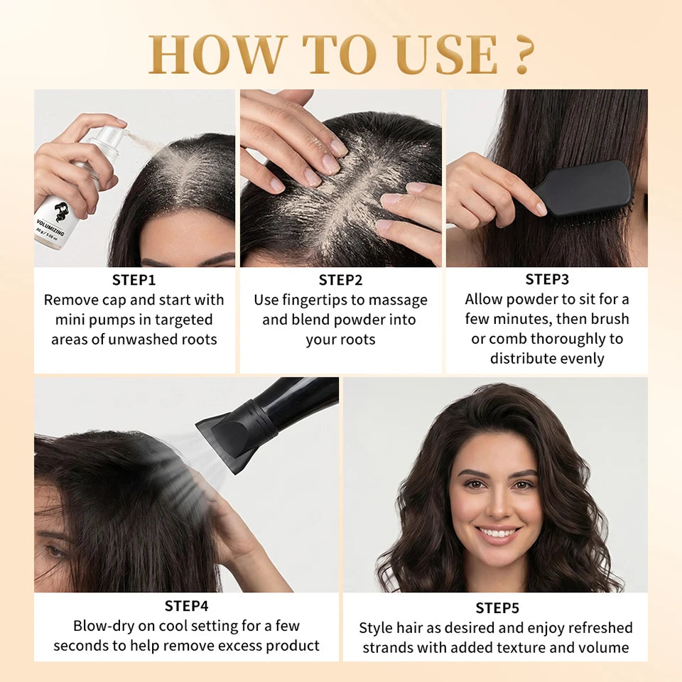 Volumizing Dry Shampoo Powder for Instant Oil Absorption - 13