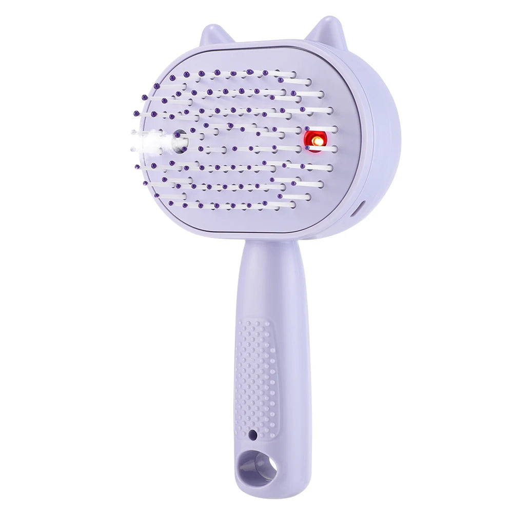 Electric Mist Spray Scalp Massager and Detangling Hair Brush - 19