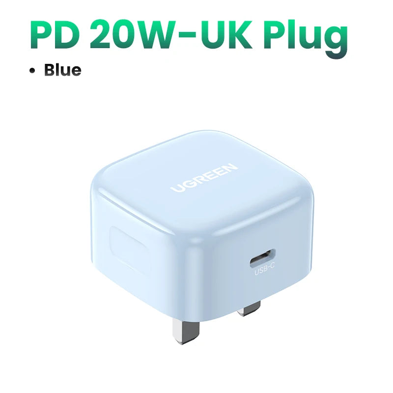 20W USB-C PD Fast Wall Charger for Smartphones - 19
