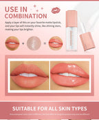 Hydrating Shimmer Lip Gloss for Plump and Moisturizing Finish