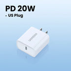 20W USB-C PD Fast Wall Charger for Smartphones and Tablets