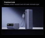 200W 25000mAh Fast Charging Power Bank with Retractable Cables