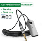 Bluetooth 5.0 USB to 3.5mm Aux Audio Receiver Transmitter Car Kit